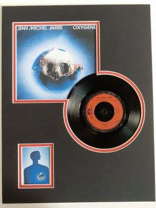 Jean Michel Jarre Oxygene Part 6 7 " 45rpm 1977 Vinyl Mount Display