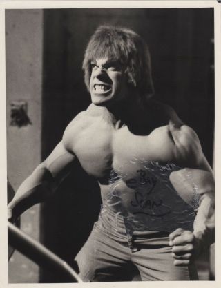 Incredible Hulk Lou Ferrigno Vintage Ready To Crunch Cbs Promo Photo