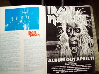 Iron Maiden Judas Priest Vintage 1980 Tour Programme Rainbow Nwobhm