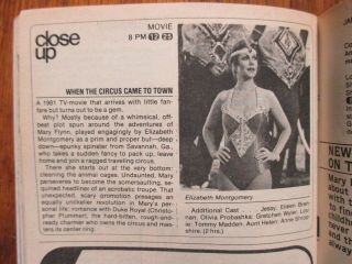 Jan.  - 1981 Tv Guide (elizabeth Montgomery/cathryn Damon/william Conrad/nero Wolfe