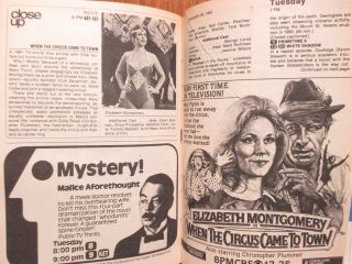Jan.  - 1981 TV Guide (ELIZABETH MONTGOMERY/CATHRYN DAMON/WILLIAM CONRAD/NERO WOLFE 2