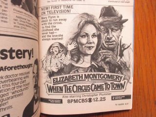 Jan.  - 1981 TV Guide (ELIZABETH MONTGOMERY/CATHRYN DAMON/WILLIAM CONRAD/NERO WOLFE 3