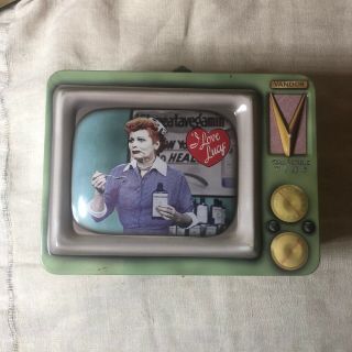 Vintage I Love Lucy Metal Tin Lunch Box Collectible Tv Tote Vitameatavegamin