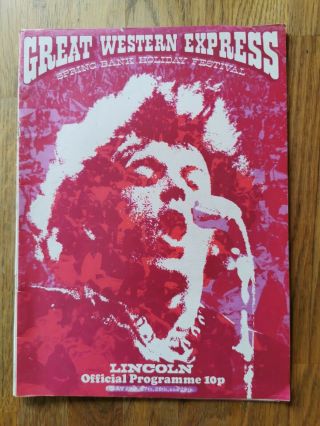 Concert Programme 1972 Great Western Express Quo Humble Pie Genesis