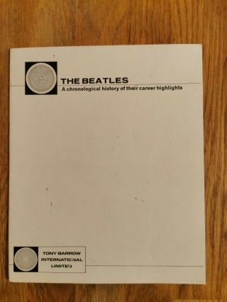 Beatles Fan Club Official Booklet Chronology History 1968 Rare