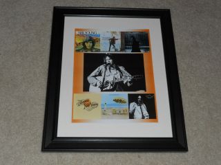 Framed Neil Young Album Cover Poster,  Harvest,  On The Beach,  1968 - 1975,  14 " X17 "
