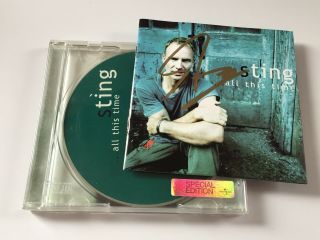 Sting - All This Time (signed Autographed) 2001 Cd Album - The Police