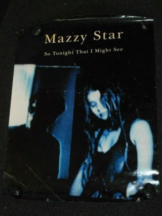 Mazzy Star So Tonight That I Might See 1993 Lp Orig Promo Poster Hope Sandoval