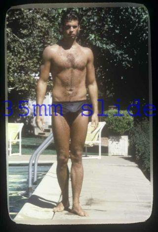 8884,  Lorenzo Lamas,  Barechested,  Shirtless,  Falcon Crest,  Or 35mm Transparency/slide