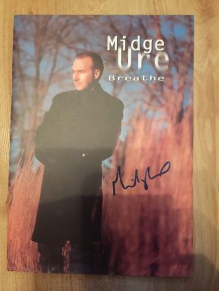 Midge Ure - Breathe Signed Tour Programme - Ultravox