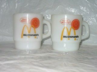Vintage Set Of 2 Mcdonald 
