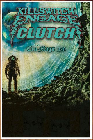 Killswitch Engage | Clutch | Cro - Mags Jm 2019 Ltd Ed Rare Tour Poster Metal