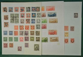 China Stamps Selection On 3 Album Pages (l161)