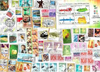 Hong Kong Kiloware - Stamps On Paper - Approx 34 Grams -