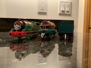 Rare Trackmaster Thomas And Friends Chocolate Percy And Cars 2008