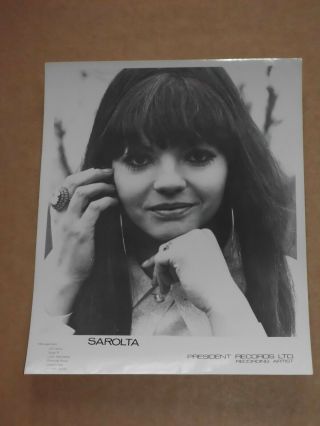 Sarolta (zalatnay) 1969 10 X 8 President Records Promo Photo (1)