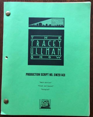 Tracy Ullman Show Shooting Script – 1989 - Show Launched Simpsons