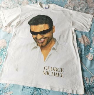 George Michael Rare 25 Live Usa Stadium Tour T.  Shirt Medium.