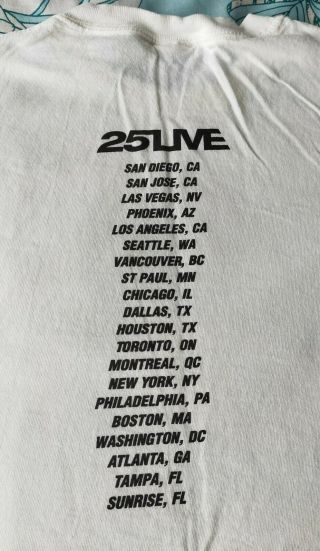 George Michael rare 25 LIVE USA Stadium Tour T.  Shirt Medium. 2