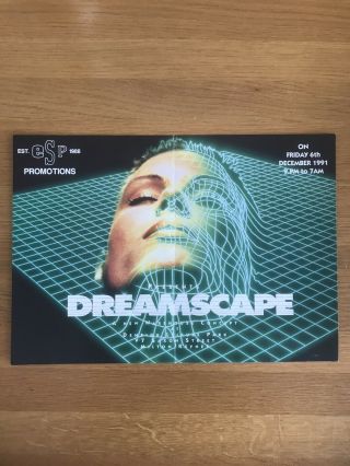 Dreamscape 1 Rave Flyer - 06 December 1991