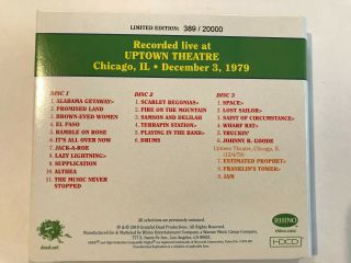 DAVE ' S PICKS VOLUME 31 CHICAGO,  IL 12/3/79 2