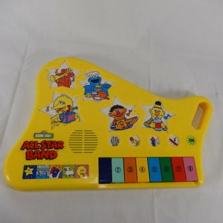 Vintage Sesame Street All Star Band Keyboard / Piano Musical Toy