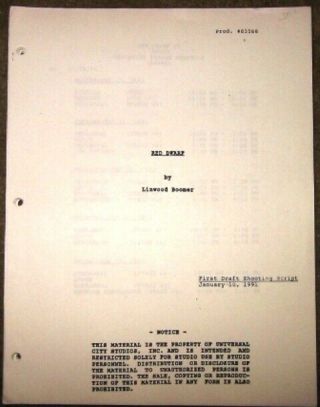 Red Dwarf Script " Pilot " By Linwood Boomer First Draft Shooting Script 1991
