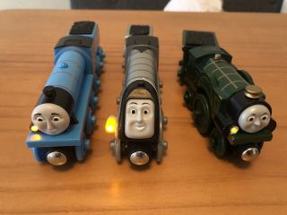 Thomas & Friends Wooden Railway Talking Gordon,  Spencer & Emily W Tenders - Guc