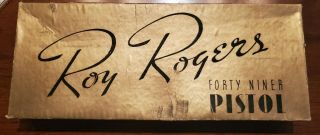 Vuntage Antique Roy Rogers Forty Niner Pistol Toy Gun Box Only