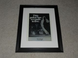 Framed 1979 Pete Townshend Ad Mini - Poster,  14 " By 17 " The Kids Are Alright,  Who