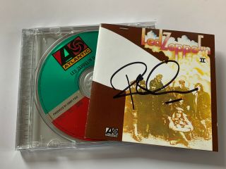 Led Zeppelin Ii - Cd Album (signed Autographed) By Robert Plant