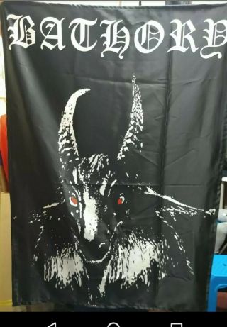 Bathory Jubileum Flag Cloth Poster Wall Tapestry Banner Cd Black