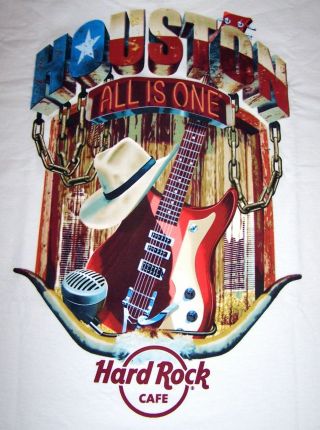 Hard Rock Cafe Houston City Tee T - Shirt Size Adult X - Large - With Tags