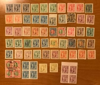 1948 Republic Of China Dr.  Sun Yat - Sen Plum Blossoms 64 Stamp/blocks Cv $90