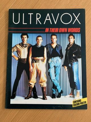 Ultravox In Their Own Words Mega Rare Book With Poster Nm