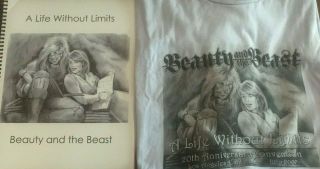 Beauty And The Beast Tv Show Fanzine A Life Without Limits July 2007 And T - Shirt