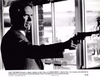 Clint Eastwood As Dirty Harry In " Sudden Impact " Vintage Still 1983