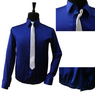 Mj Smooth Criminal Michael Jackson Concert Casual Shirt & Tie Cosplay Costume