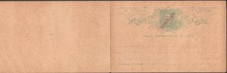 Timor,  1912.  Paid Reply Post Card H&g 15,