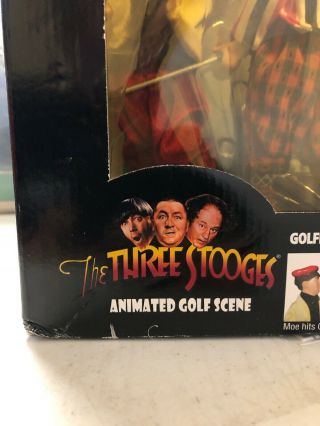 Vintage The Three Stooges Animated Golf Scene Gemmy 2002 3