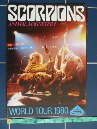Scorpions Concert Programme / Poster – 1980 – Animal Magnetism