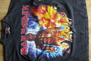 Iron Maiden Brave World Tour Short Sleeve T Shirt.  M