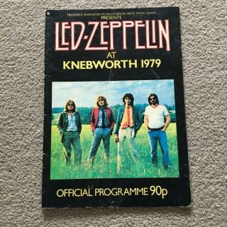 Led Zeppelin Knebworth 1979 Tour Programme (ref B)
