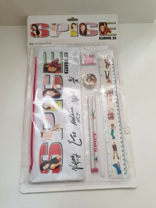 Spice Girls Official Merchandise Pencil Case Set 1997 Stationary