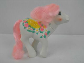 Vintage My Little Pony 1st Gen.  Flower Bouquet 1989 Yr 7 Merry Go Round Pony