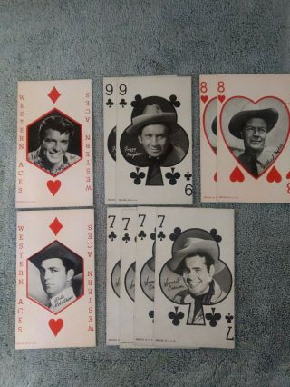Vintage Movie & Tv Star Arcade Exhibit Cards 10 Playing Cards 9 Regular Arcades