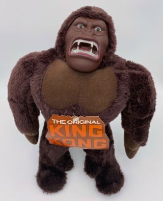 Vintage 1976 King Kong Rubber Face Plush Gorilla Toy Doll Samet & Wells Rko Film