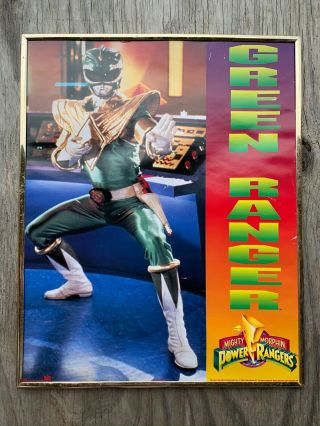 Vtg 1994 Mighty Morphin Power Rangers Poster Tommy Green Ranger 16 " X 20 "
