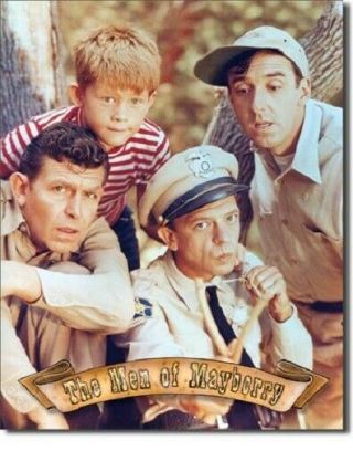Andy Griffith: The Men Of Mayberry Metal/tin Sign (sku 814)