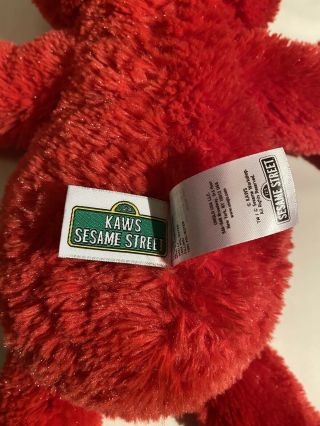 Kaws x Sesame Street Uniqlo Plush Elmo Stuffed Toy 3